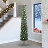 vidaXL Kunstig juletre med 300 LED gr&oslash;nn 270 cm PVC og st&aring;l og plast