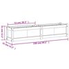 vidaXL Hageplantekasse voksbrun 150x31x31 cm heltre furu