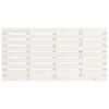vidaXL Veggmontert sengegavl hvit 141x3x63 cm heltre furu