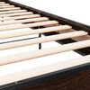vidaXL Sengeramme brun eik 75x190 cm konstruert tre og metall