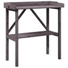 vidaXL Plantebord med hylle gr&aring; 78x38x82,5 cm heltre gran