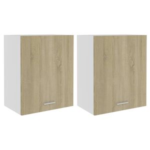 vidaXL Hengende skap "Lyon" 2 stk sonoma eik 50x31x60 cm