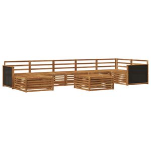 vidaXL Utend&oslash;rs sofa-sett 8 stk. Naturlig