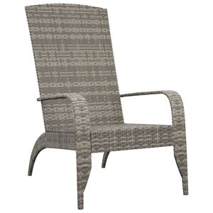 vidaXL Hagestol Adirondack gr&aring; polyrotting