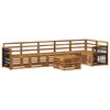 vidaXL Utend&oslash;rs sofa-sett 6 stk. Naturlig Solid akasietre