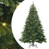 vidaXL Kunstig juletre med 300 LED med stativ gr&oslash;nn 240 cm PE og PVC