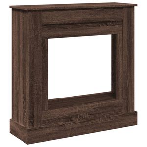vidaXL Peisramme brun eik 90x30x90 cm konstruert tre