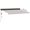 vidaXL Automatisk uttrekkbar markise brun 350x250 cm