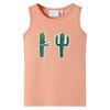 vidaXL Singlet for barn lyseoransje 128