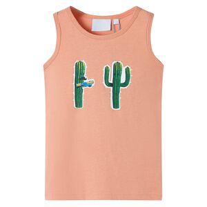 Singlet for barn lyseoransje 128