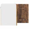 vidaXL Kj&oslash;kkenskap med d&oslash;r Gammelt tre 57 x 57 x 40 cm Konstruert tre