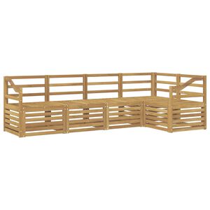 vidaXL Utend&oslash;rs sofa-sett 5 pcs Hvit 245 x 126,5 x 73 cm