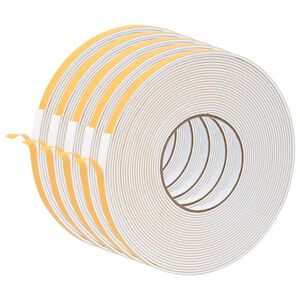 vidaXL Selvklebende skum tape 5 stk. Hvit 10mm x 10m CR skum