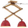 vidaXL Taklampe 25 W m&oslash;rker&oslash;d 29x18x85 cm E27
