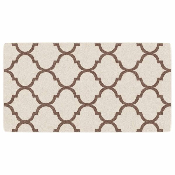 vidaXL Inne- og uteteppe kort luv flerfarget 80x150 cm sklisikkert