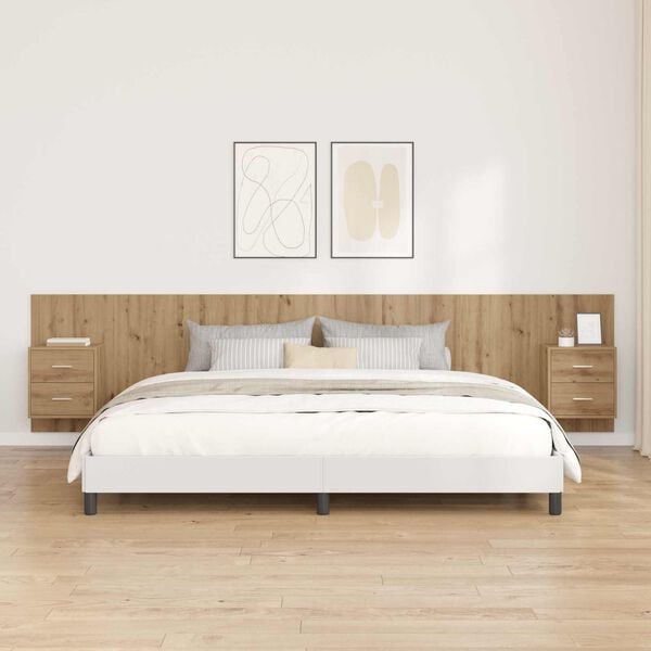 vidaXL Hodegjerde Med Skap med skuff 3 pcs Artisan Eik Konstruert tre