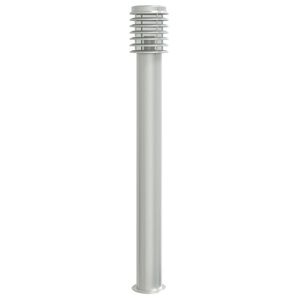vidaXL Utend&oslash;rs gulvlampe s&oslash;lv 110 cm rustfritt st&aring;l
