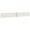 vidaXL Uttrekkbar sidemarkise 170x1200 cm kremhvit