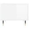 vidaXL Salongbord 2 stk høyglans hvit 50x50x40 cm konstruert tre