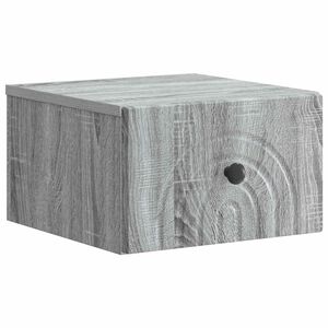 vidaXL Vegghengt Nattbord Gr&aring; sonoma 33 x 34,5 x 20 cm Konstruert tre