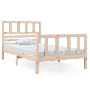 vidaXL Sengeramme 90x190 cm Single heltre