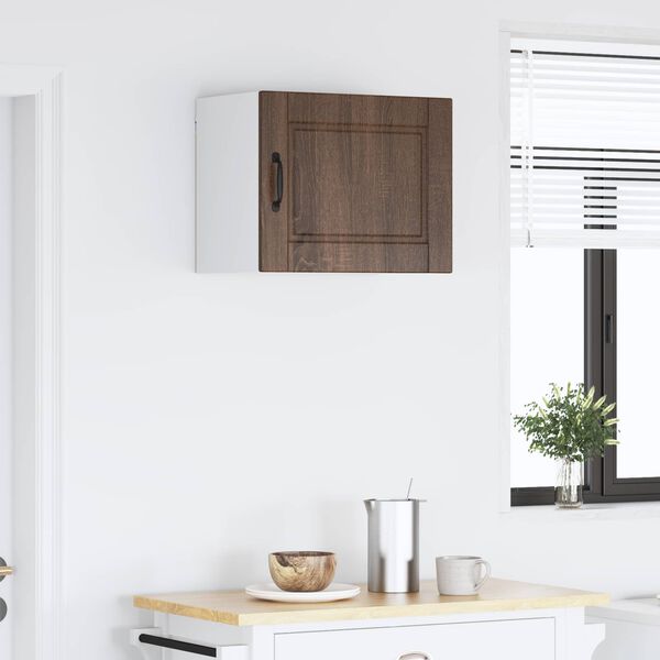 vidaXL Kj&oslash;kkenskap med hylle Brun Eik 50 x 31 x 40 cm Konstruert tre