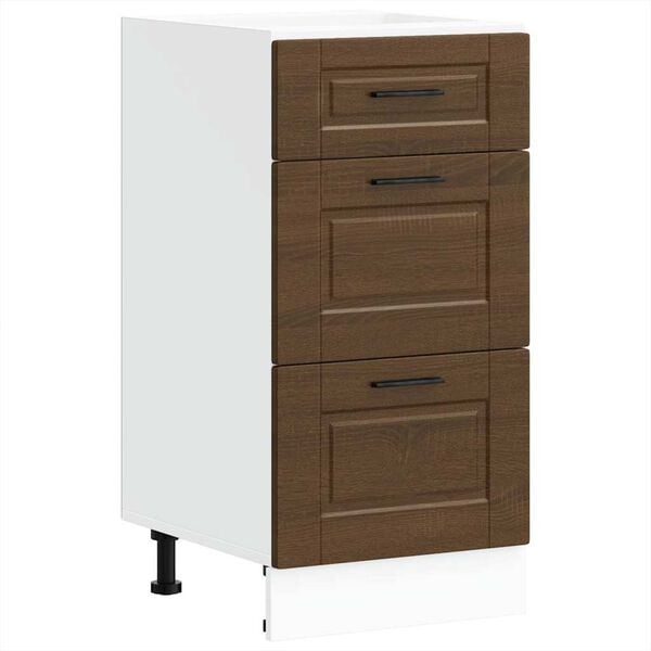 vidaXL Kjøkken underskap Porto brun eik konstruert tre