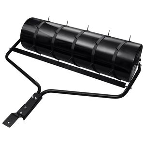 vidaXL Hage gressrulle med aerator klemmer &Oslash; 30 x 90 cm St&aring;l