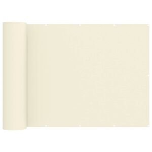 vidaXL Balkong privat skjerm 150 x 200 cm Stoff med PU-belegg Krem