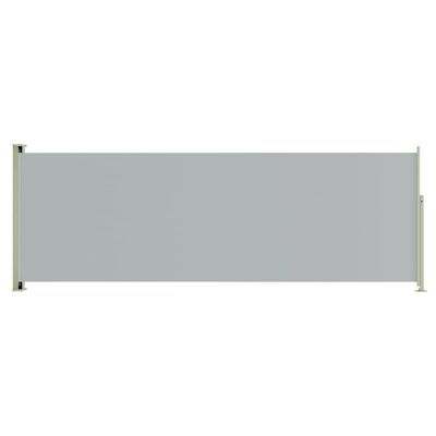 vidaXL Uttrekkbar sidemarkise 180x500 cm grå