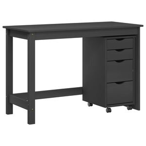 vidaXL Skrivebord og rulleskapsett MOSS 2 stk. Gr&aring;