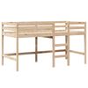 vidaXL K&oslash;yeseng med stige og tak 90x200 cm heltre furu