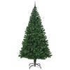 vidaXL Kunstig juletre med 300 LED gr&oslash;nn 240 cm PVC og St&aring;l og Plast