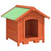 vidaXL Hundekennel brun 65x65x61,5 cm heltre furu