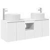 vidaXL Baderomsskapsett 3 stk. Hvit 49,5 x 44,5 x 65,5 cm