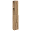 vidaXL Baderomsskap artisan eik 25x25x170 cm konstruert tre
