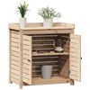 vidaXL Pottebord med hyller 82,5x50x86,5 cm heltre furu
