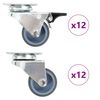 vidaXL Doble svinghjul 24 stk 50 mm