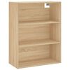 vidaXL Highboard sonoma eik 69,5x34x180 cm konstruert tre