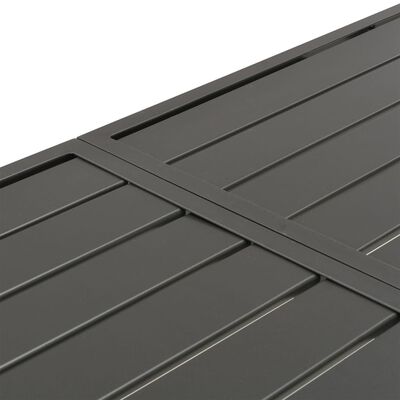 vidaXL Hagebord mørkegrå 180x83x72 cm stål