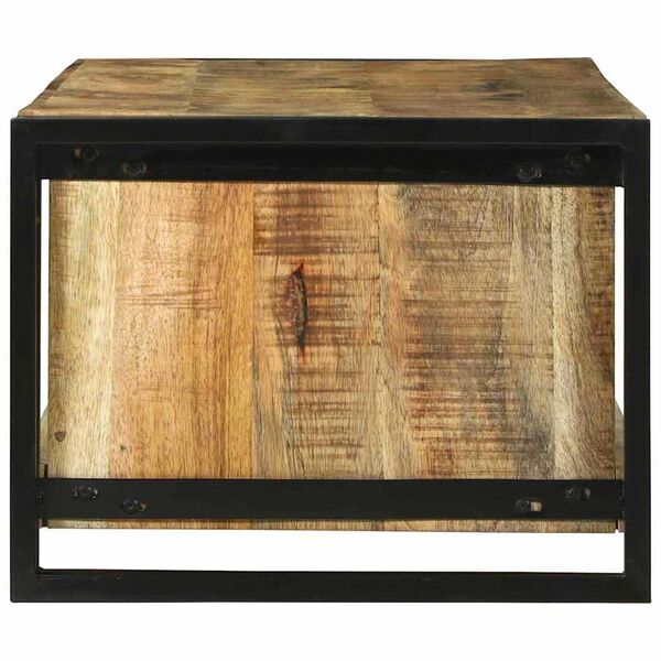 vidaXL Kaffebord Brun 120 x 50 x 38 cm Massiv mango tre