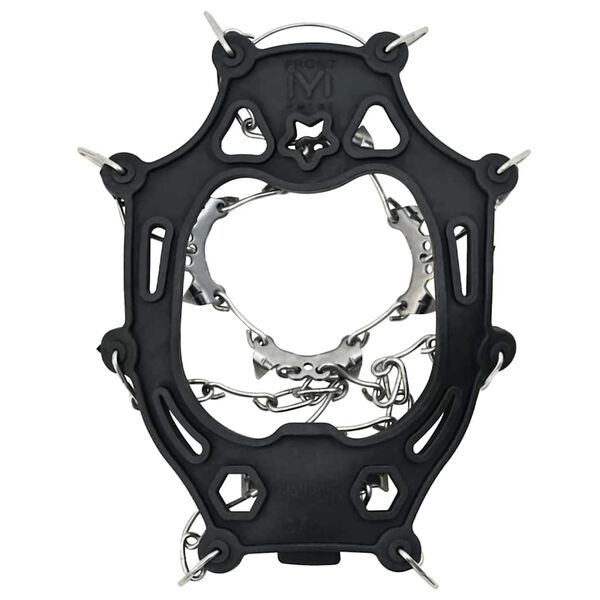 vidaXL Isklør for sko Svart M Termoplastisk elastomer & Rustfritt Stål