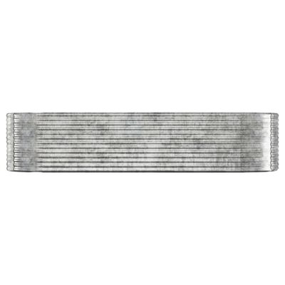 vidaXL Høybed pulverlakkert stål 322x100x68 cm sølv