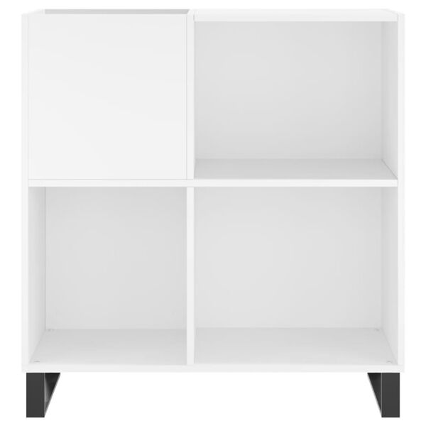 vidaXL Hifi-benk hvit 84,5x38x89 cm konstruert tre
