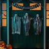 vidaXL Halloween Hengegeist 3 pcs Svart 66 x 110 cm Polyester