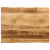 vidaXL Bordplate naturlig kant 90x60x3,8 cm grovt heltre mangotre