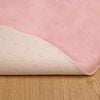 vidaXL Kunstpels Kanin Teppe Olite Rosa Ø 160 cm Polyester