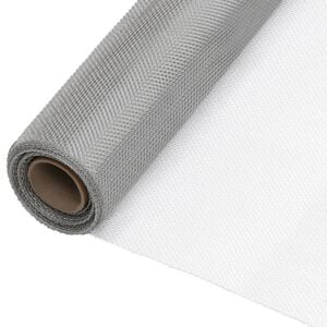 vidaXL Nettingskjerm rustfritt st&aring;l 80x2000 cm s&oslash;lv