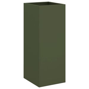 vidaXL Plantekasse olivengr&oslash;nn 32x29x75 cm st&aring;l