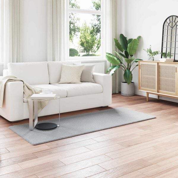 vidaXL Kunstpels Kanin Teppe Olite Gr&aring; 80 x 200 cm Polyester